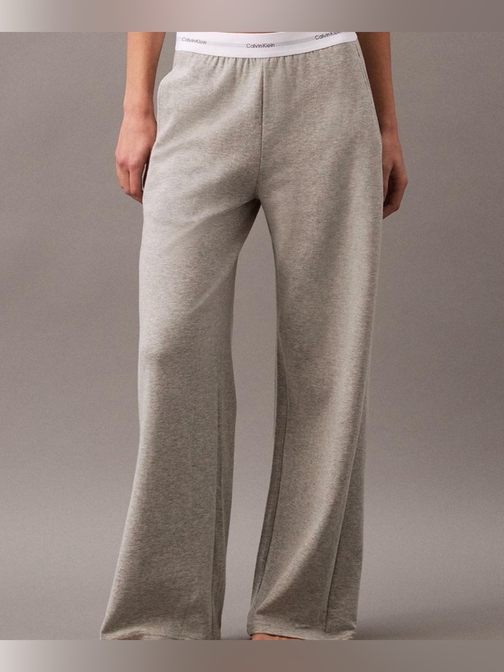Calvin Klein Underwear Gray Wide-Leg Pajama Pants